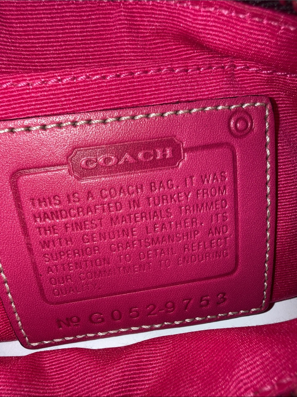 Coach Vintage Hampton Pink Plaid Shoulder Bag with Black Trim prestige - Picture 9 of 10